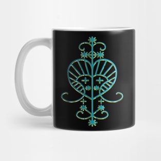 Erzulie Voodoo Veve - Teal Mug